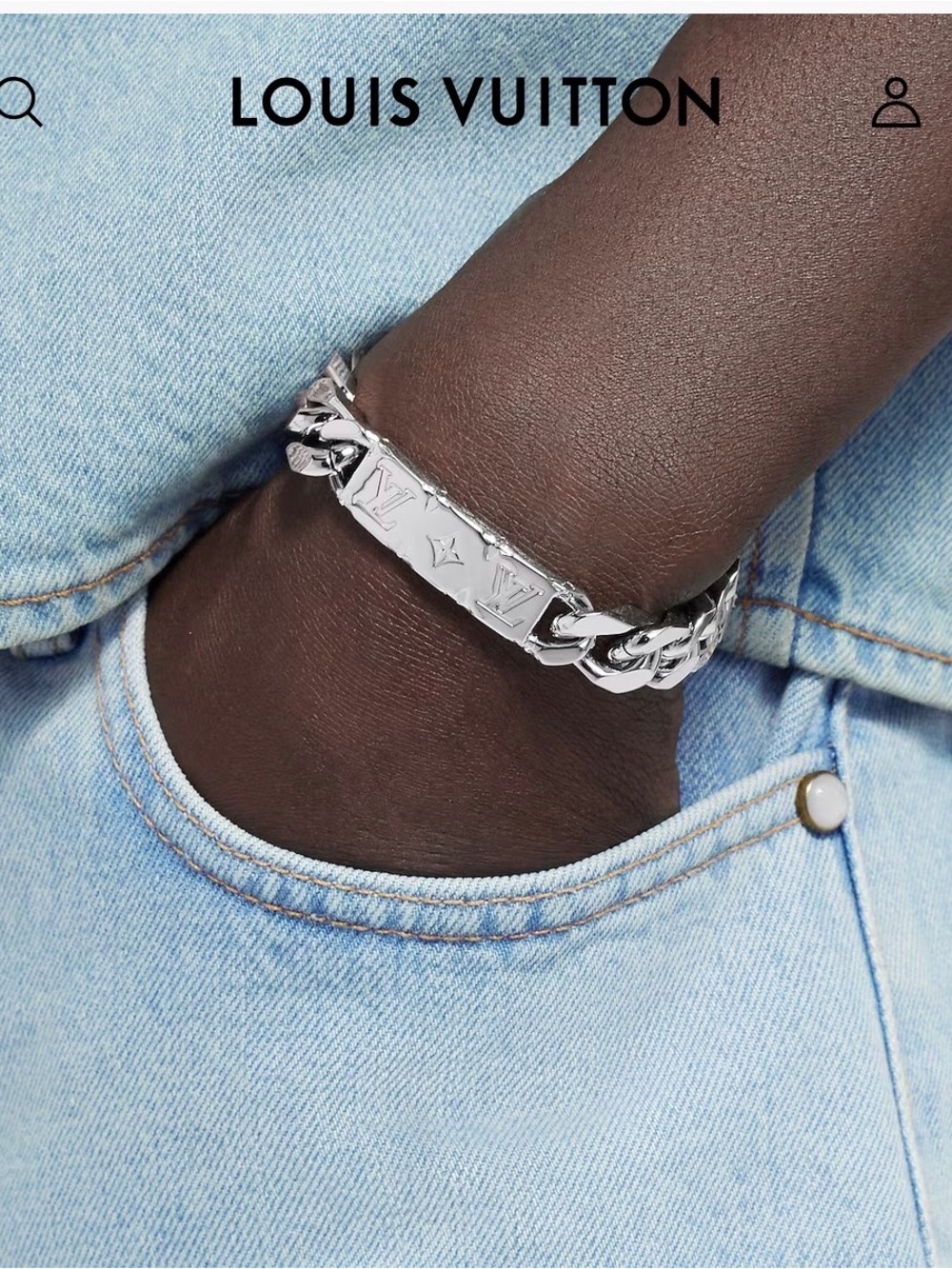 Louis Vuitton Monogram Chain Bracelet